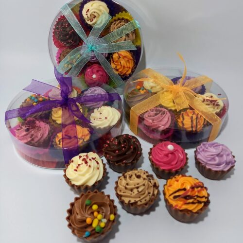 Chocolate cupcakes selection box
