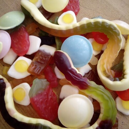 mixed selection of sweets