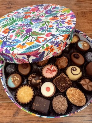 Vibrant floral 30 chocolate selection box