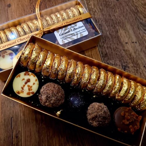 Caramel collection box of chocolates