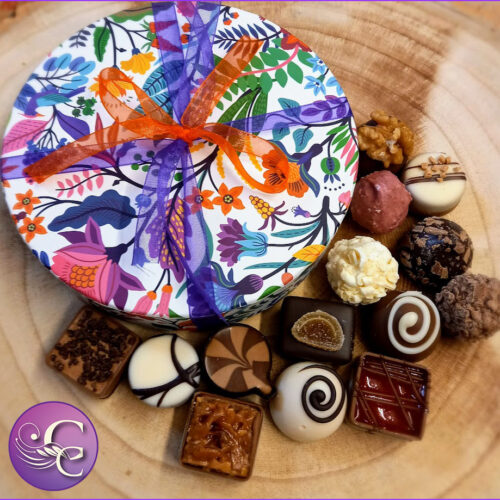 15 chocolate vibrant floral selection box