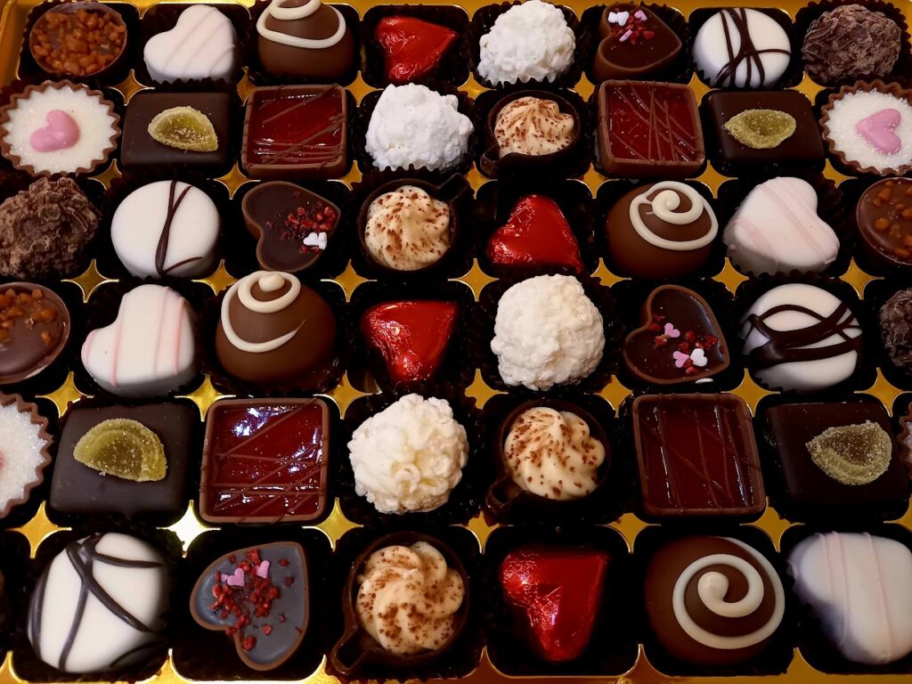 valentines chocolate selection