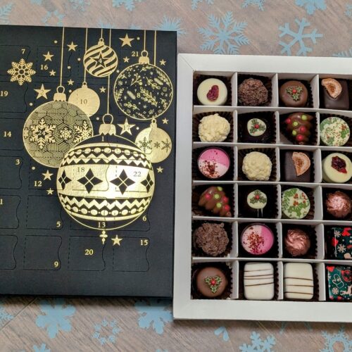Black & Gold luxury chocolate advent calendar